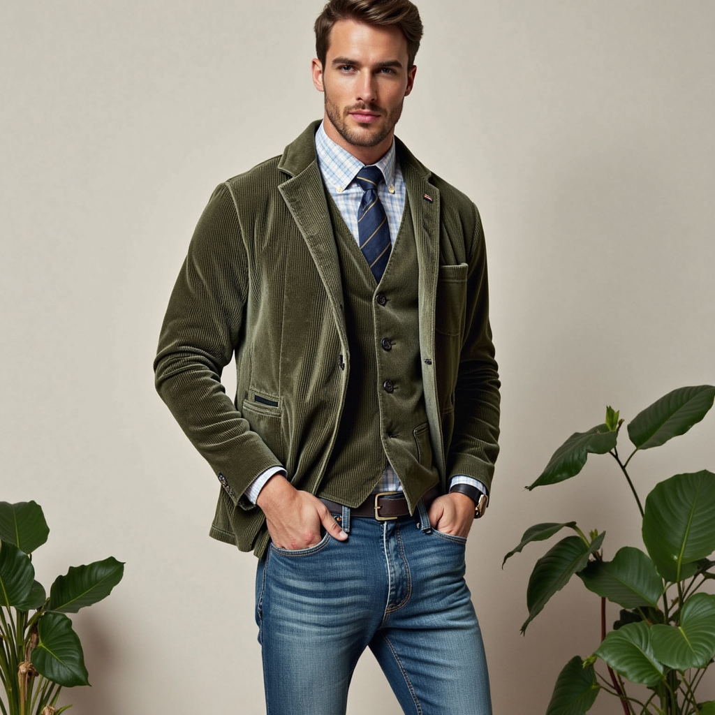Gilet Blazer Uomo Sartoriale Vintage Classico Elegante - Vesarelli