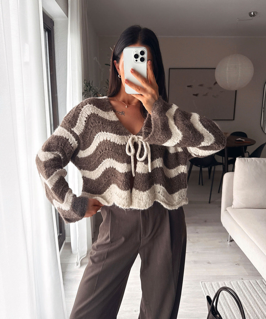 Strickjacke Leali Braun Ladypolitan ♡
