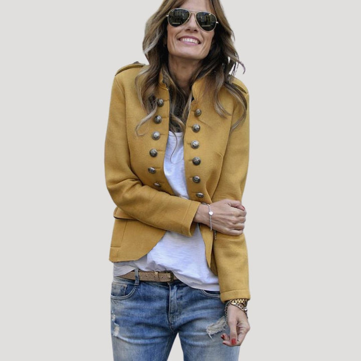Damen-Wollblazer im Militärstil