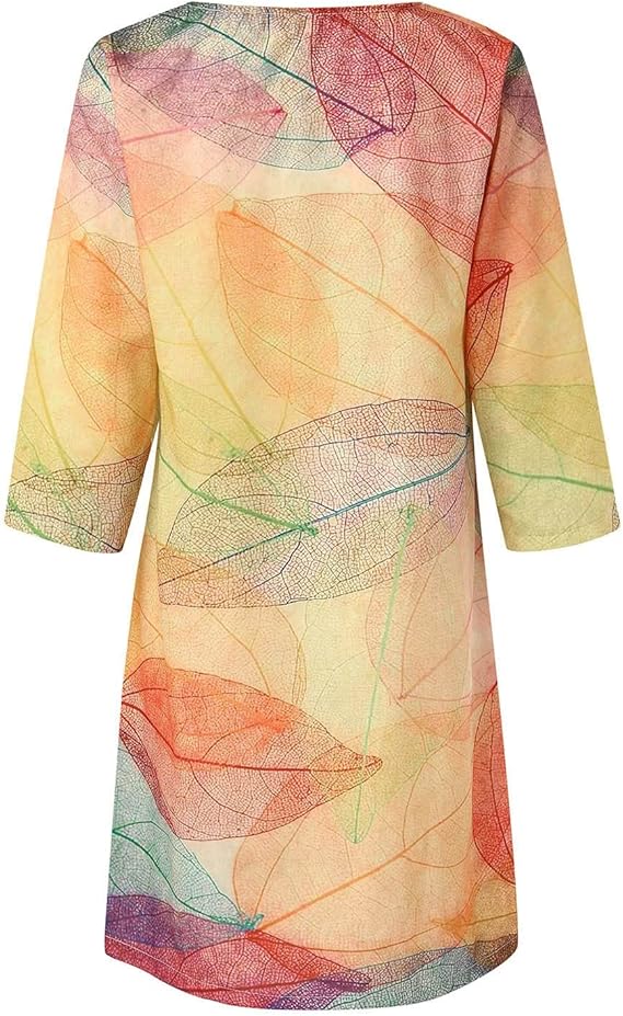 Damen Sommerkleid V-Ausschnitt