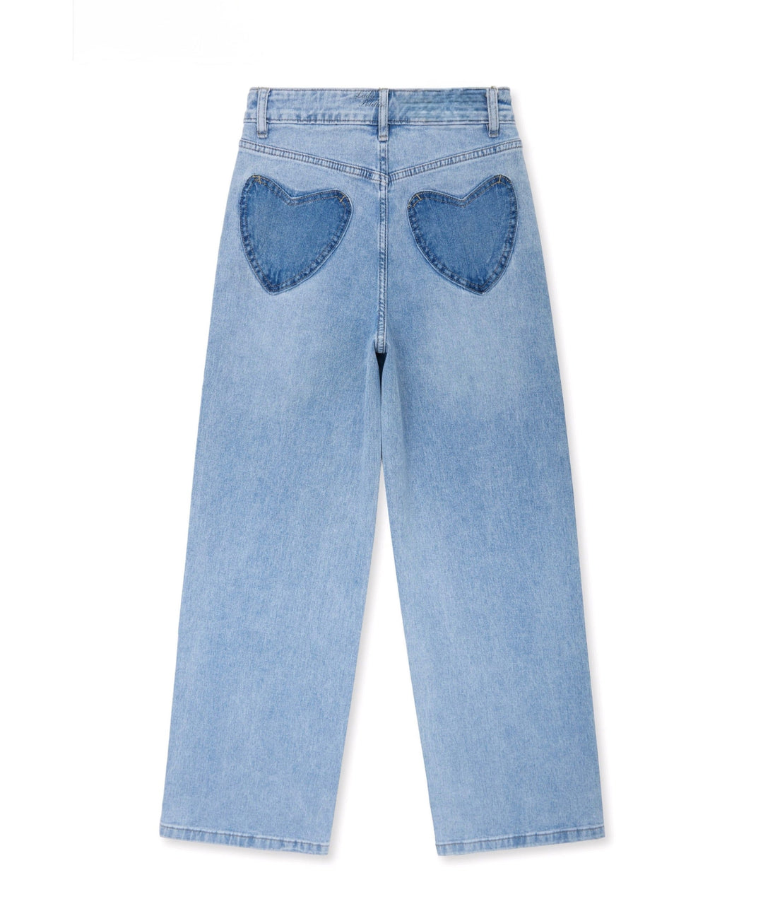 Stretch Straight Leg Jeans Heart Blau Ladypolitan ♡