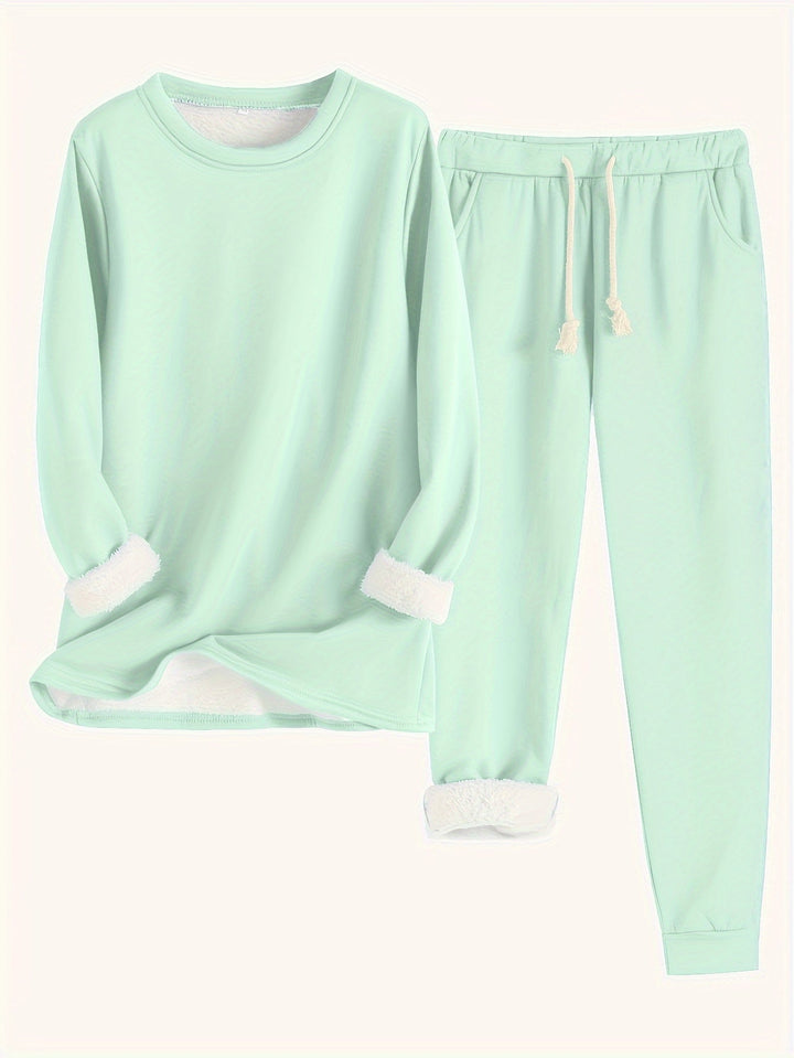Elfriede | Damen Lässiges Winter-Loungewear-Set