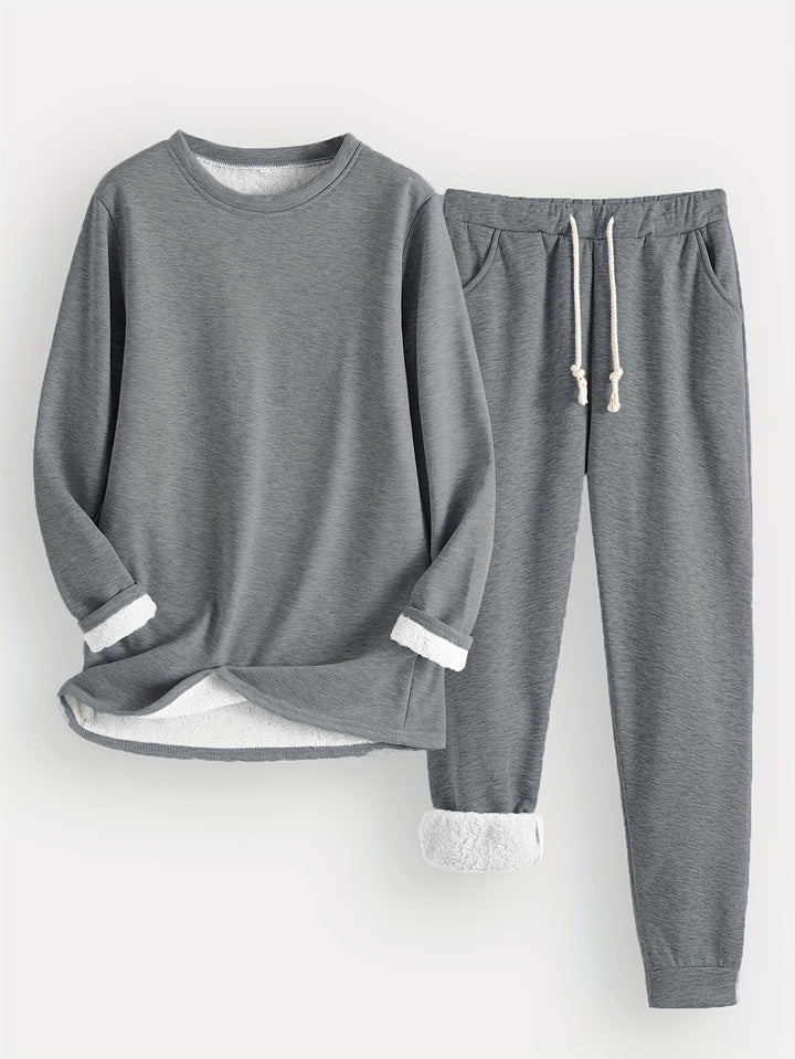 Elfriede | Damen Lässiges Winter-Loungewear-Set