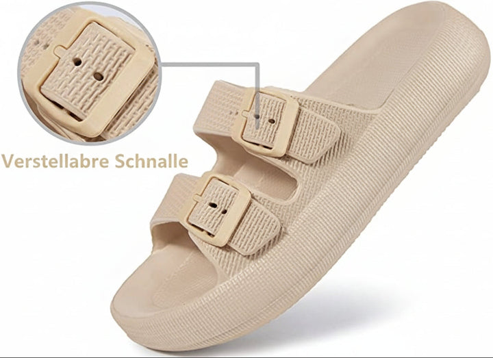 Damen Orthopädische Sandalen Verstellbar mit Fußgewölbestütze