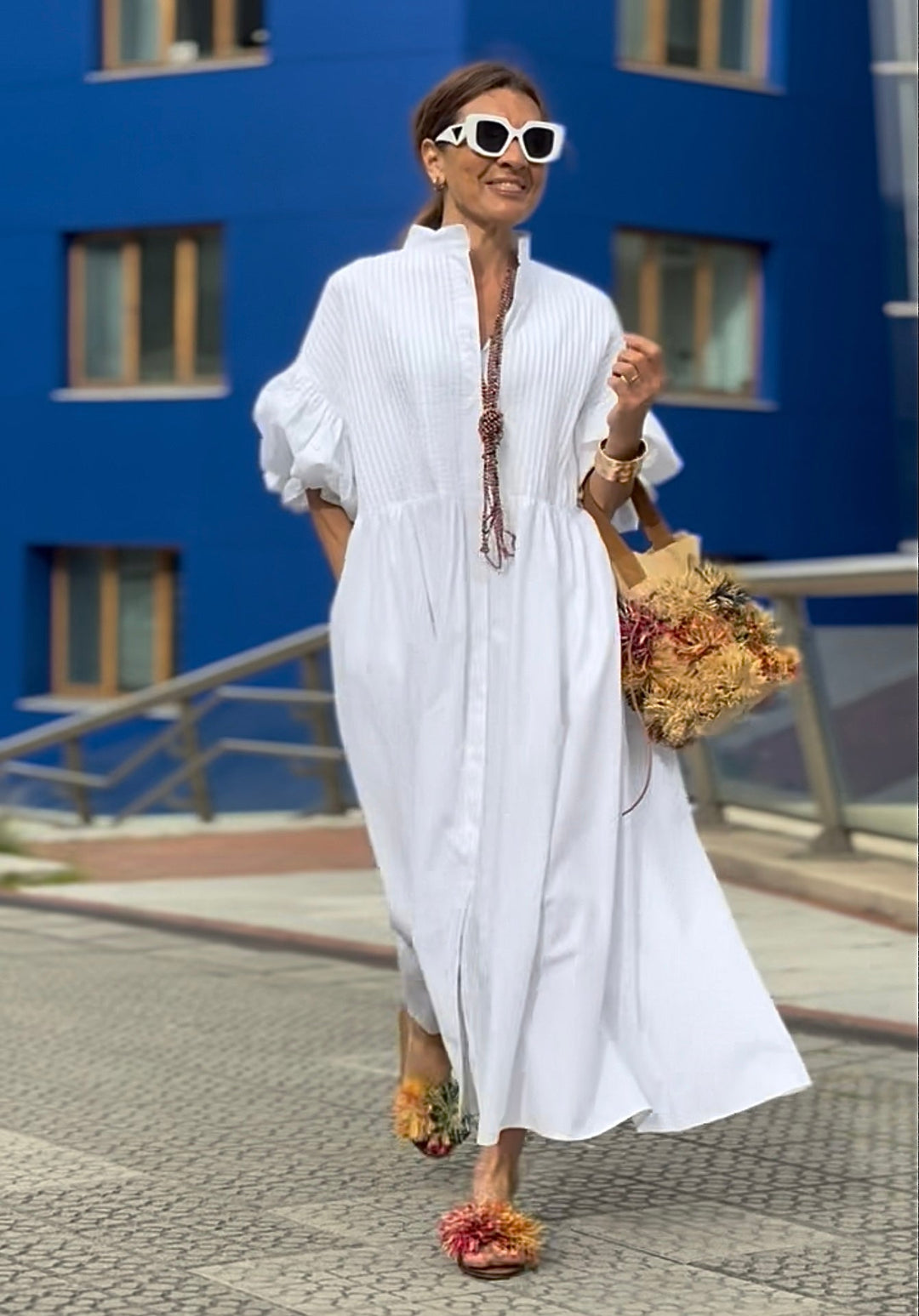 Damenkleid aus ägyptischer Baumwolle