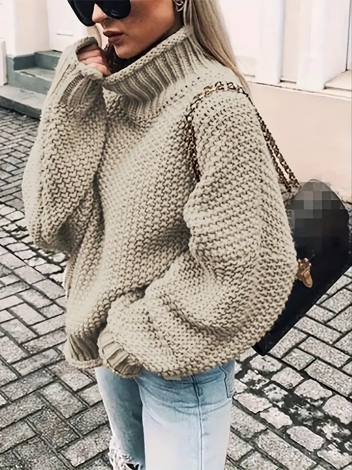 Vale – Unifarbener Rollkragenpullover