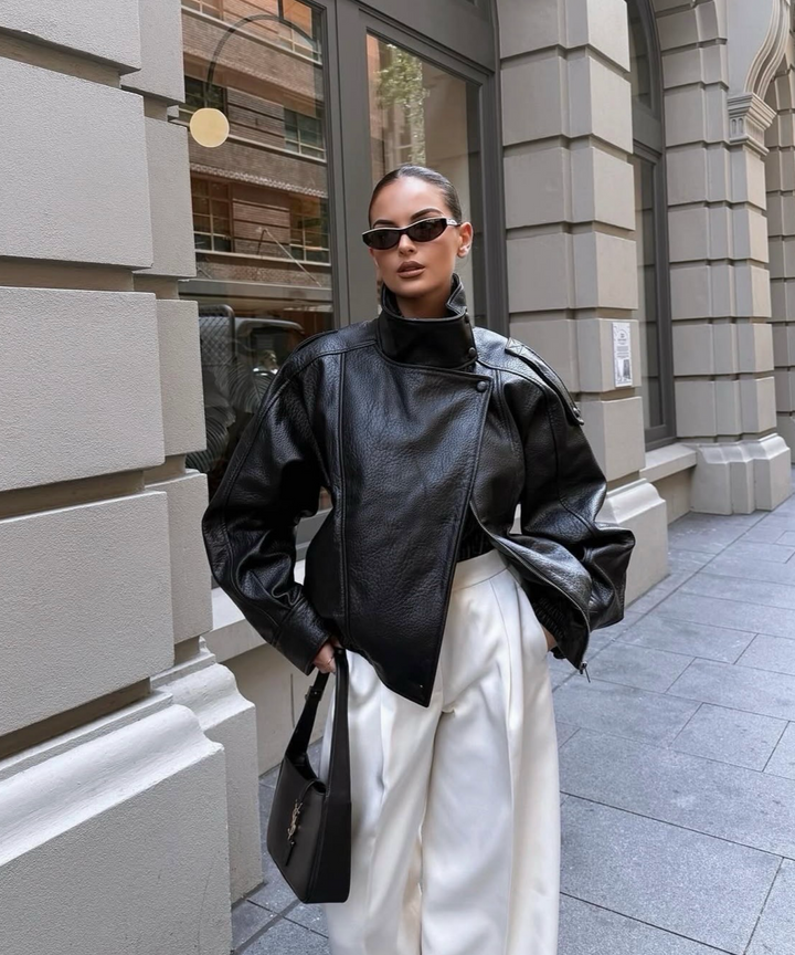 Kunstleder Jacke Rina Schwarz Ladypolitan ♡