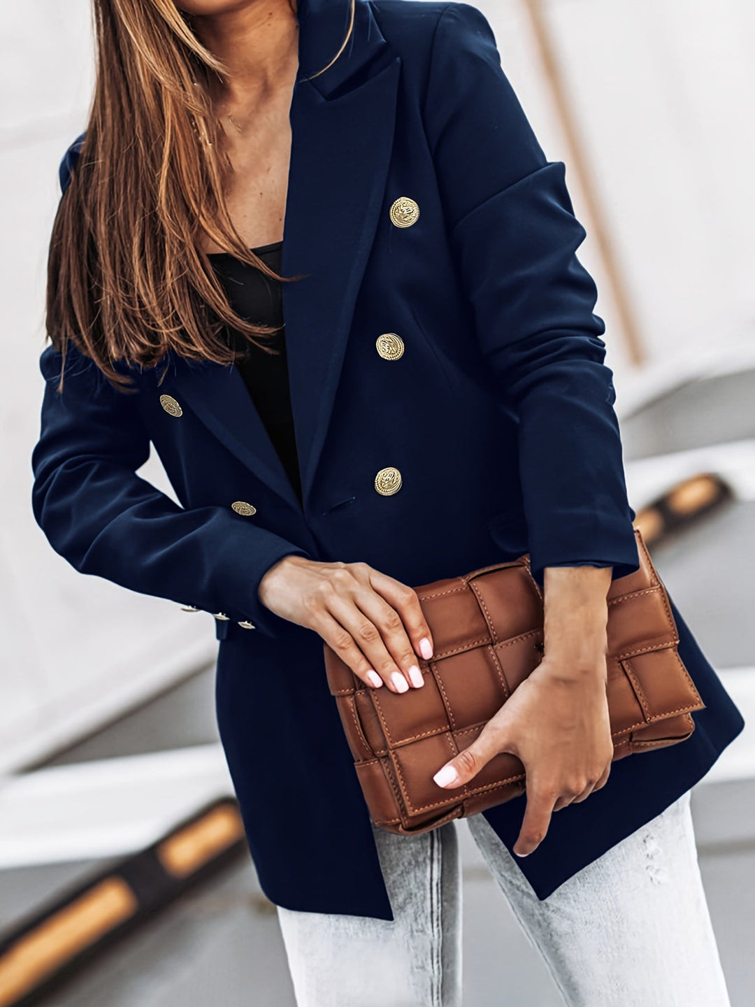 Isabella | Damen Freizeit-Büroblazer mit Doppelknopfleiste