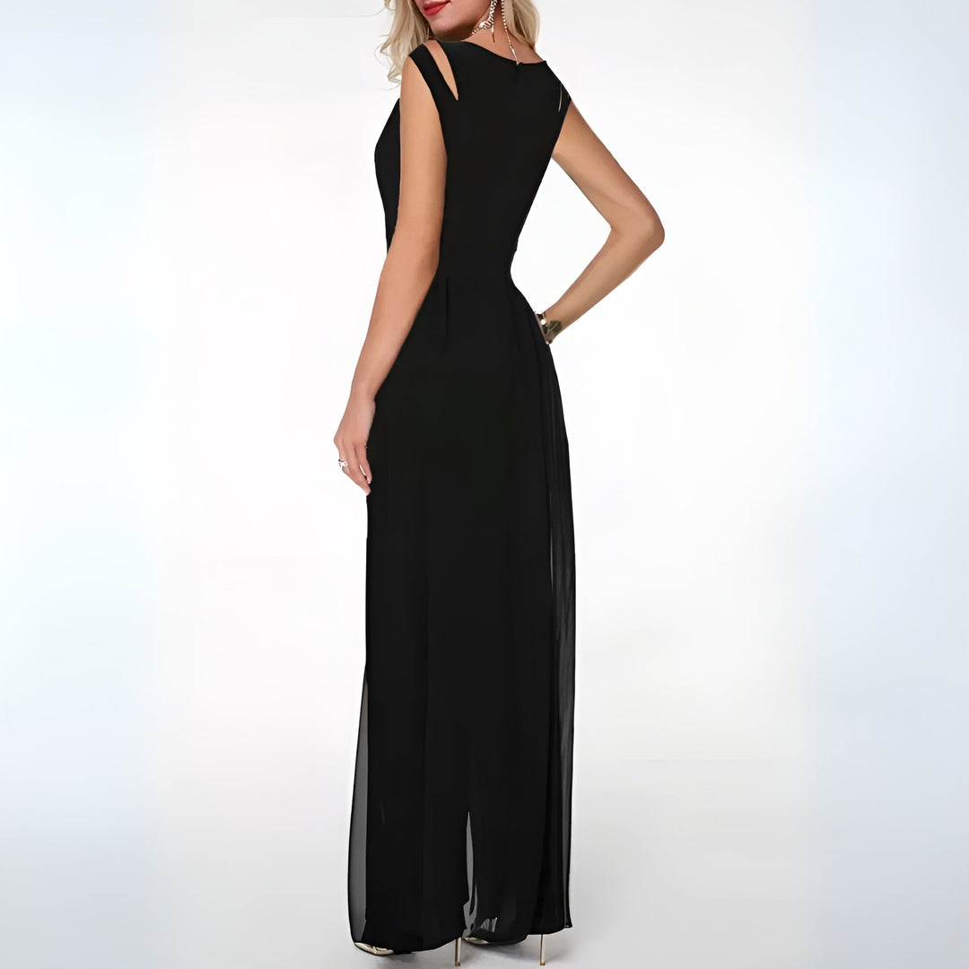 Ärmelloser | bodenlanger Jumpsuit für Hochzeitsgäste