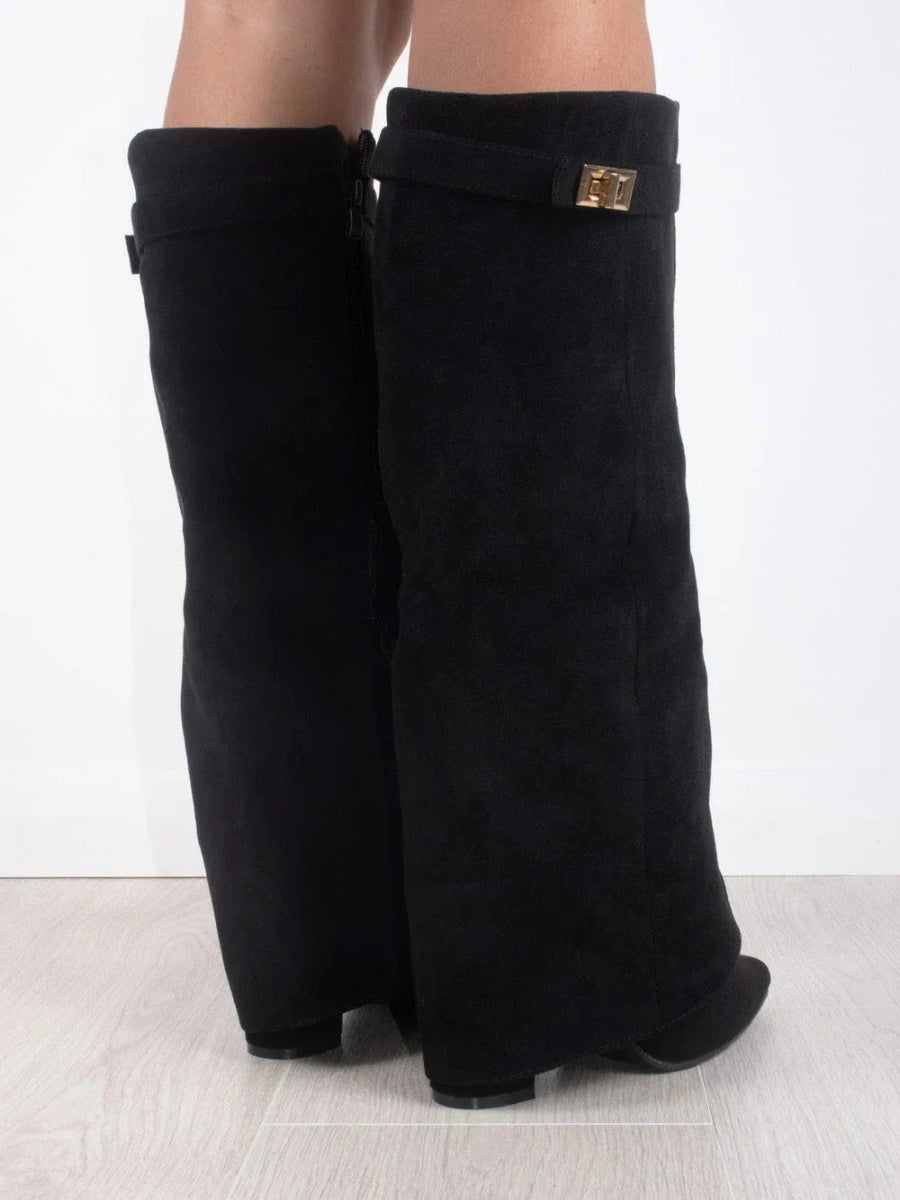 Damen Stiefel mit hohem Schaft