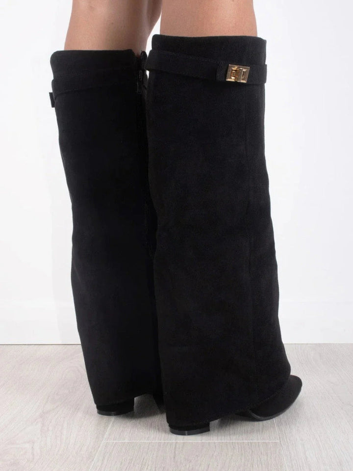 Damen Stiefel mit hohem Schaft