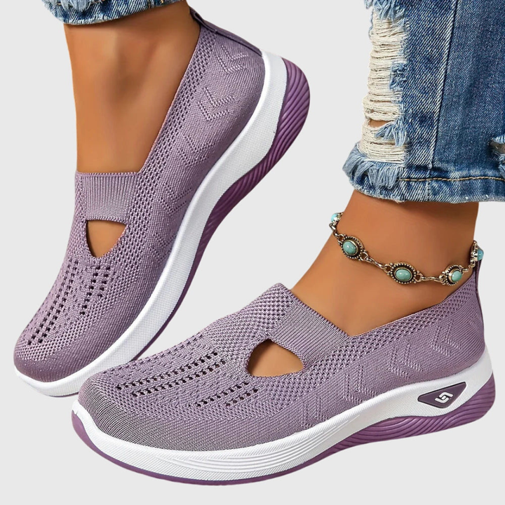 Frieda | Damen Atmungsaktive Slip-On Strick Sneakers