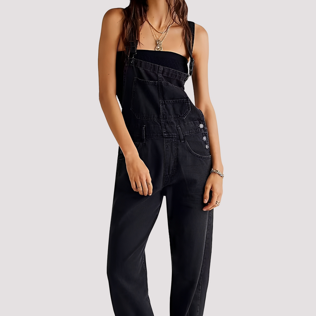 Sophie - Lässiger, locker geschnittener Jeans-Jumpsuit für Damen