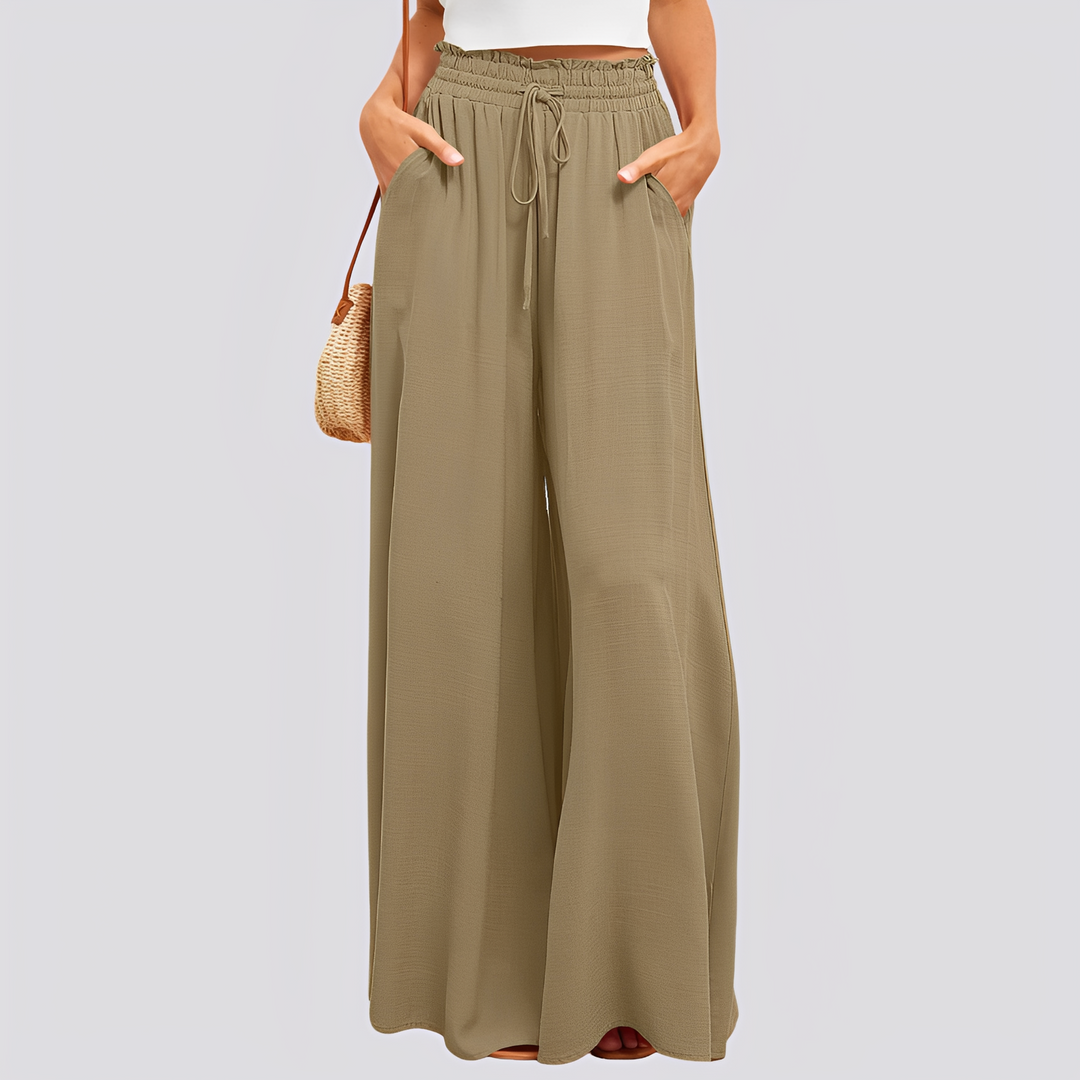Veronica - Lässige, locker sitzende Hose mit weitem Bein für Damen