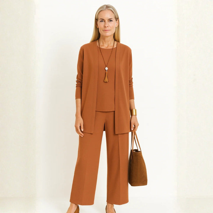 Kirsten | Damen Minimalistisches Dreiteiliges Lounge Set