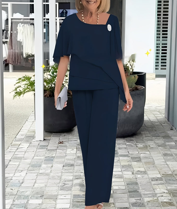 Leah - Elegantes, locker geschnittenes Damen-Zweiteiler-Set