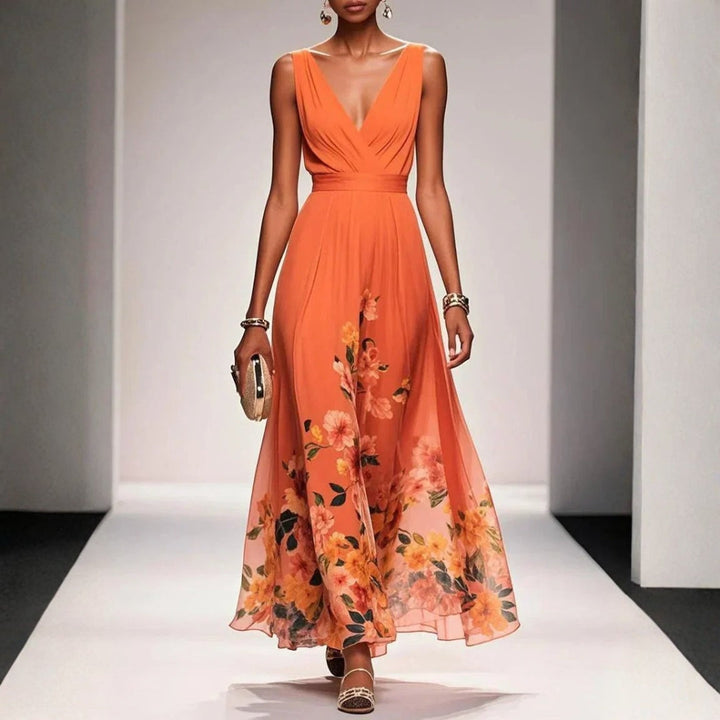 Beatrice  | Damen Blumenmuster Kleid für Hochzeitsgäste