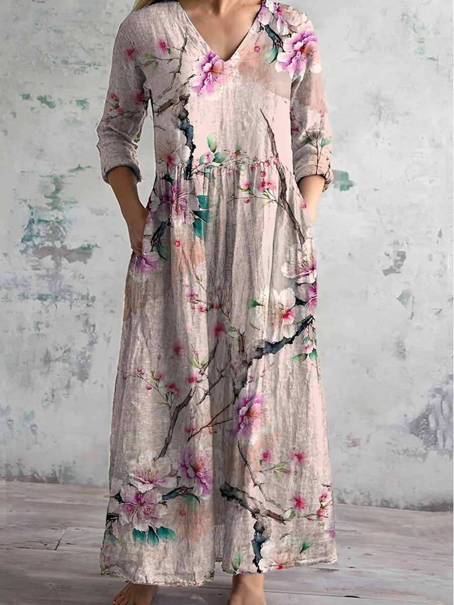 Eleanor - Lockeres Blumenkleid für Damen