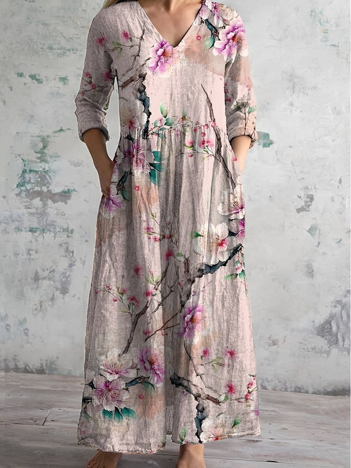 Eleanor - Lockeres Blumenkleid für Damen