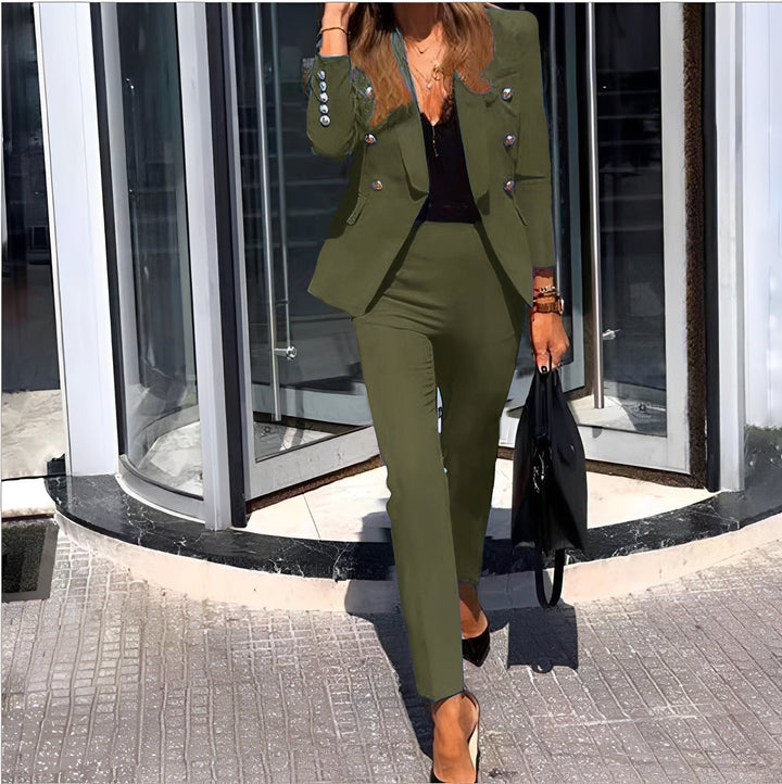 Erika - Modisches Blazer- und Hosen-Set für Damen