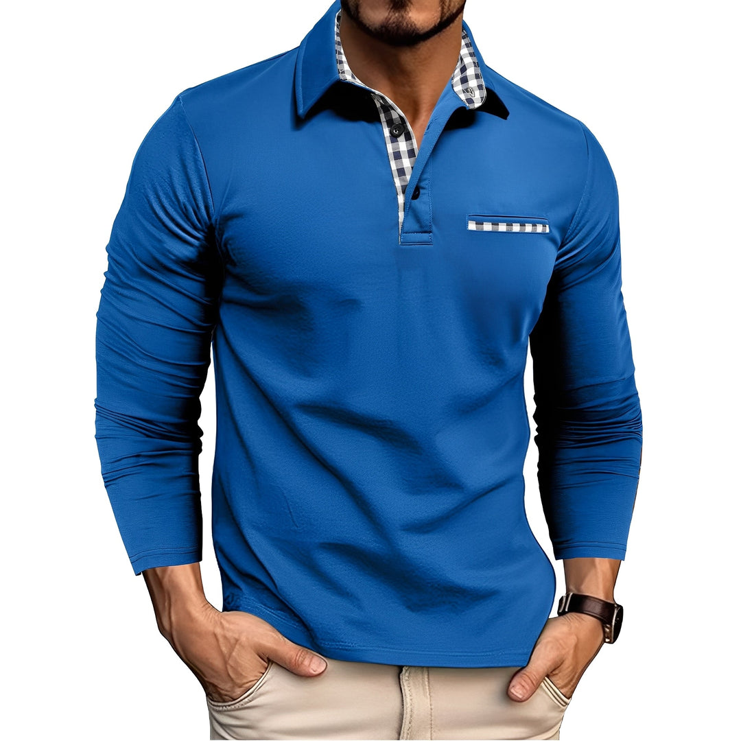 Charel - Stilvolles Herren-Poloshirt mit langen Ärmeln