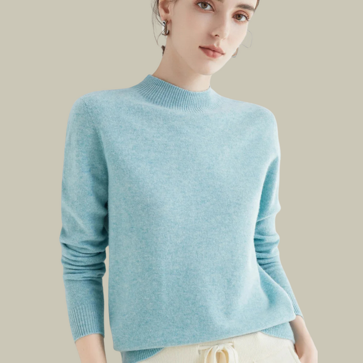 Monika | Damen Rollkragenpullover aus Merinowolle für den Winter