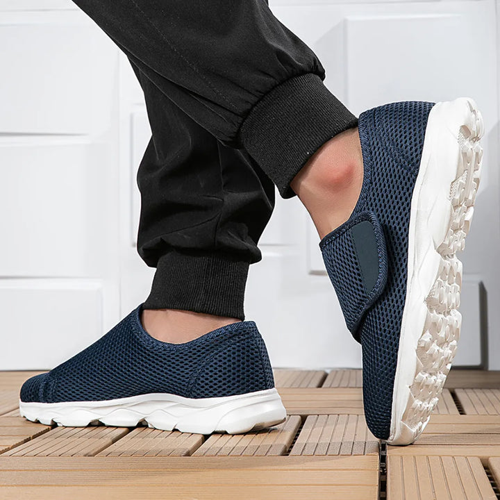 Damenschuhe für Diabetiker, breite Passform, Klettverschluss