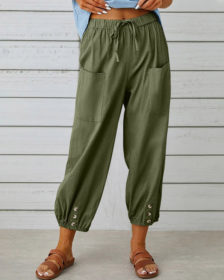 Damen Sommer Cargo Hose