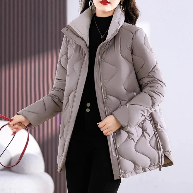 Bettina | Damen Freizeit-Winterjacke mit langen Ärmeln