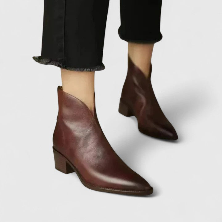 Nicole | Elegante Stiefeletten mit Blockabsatz