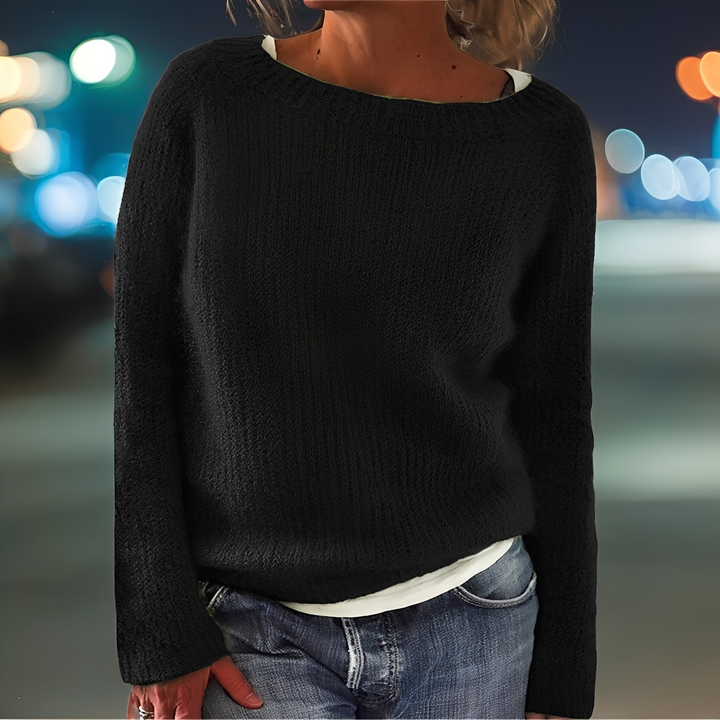 Abeeha - Lockerer Pullover in Tanne für Frauen