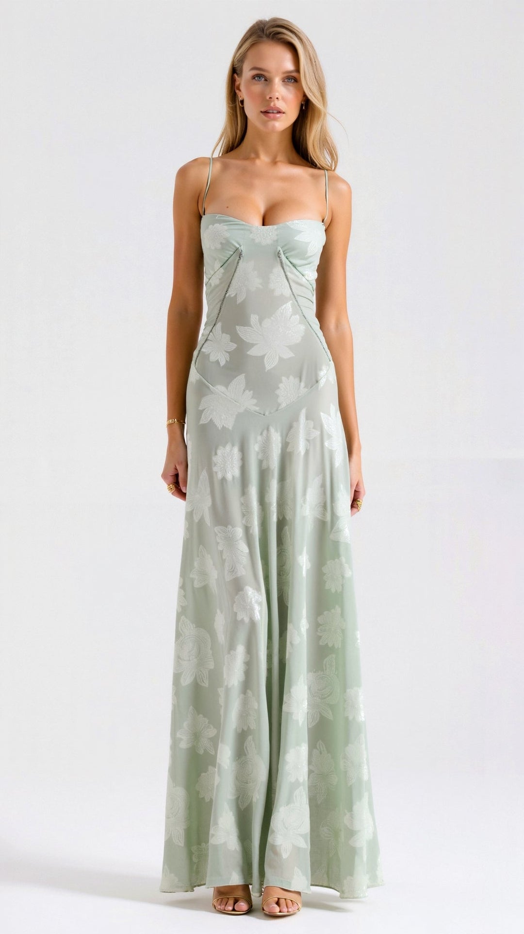 Antonia – Women Floral Print Wedding Guest Dress - Image 7