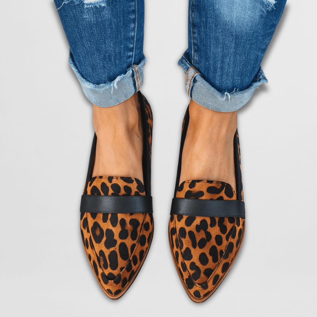 Annika | Damen Orthopädische Spitz Zulaufende Loafer