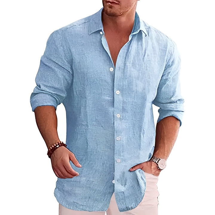Louis - Lässiges, langärmeliges Slim-Fit-Hemd für Herren