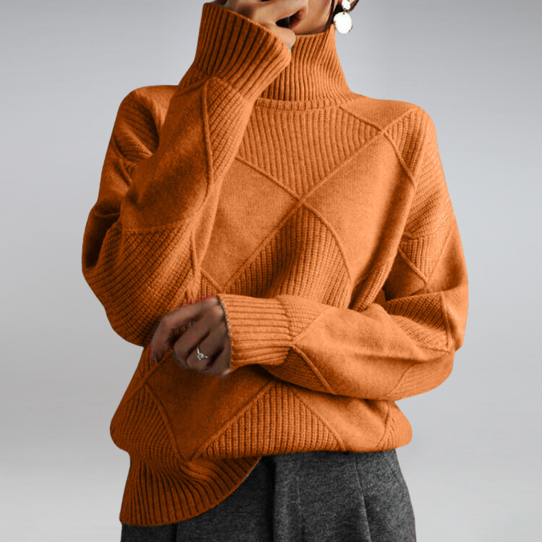 Maria | Damen Winter Rollkragenpullover