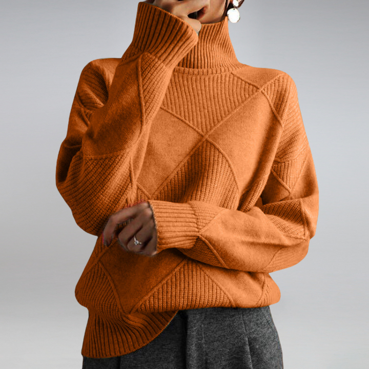 Maria | Damen Winter Rollkragenpullover