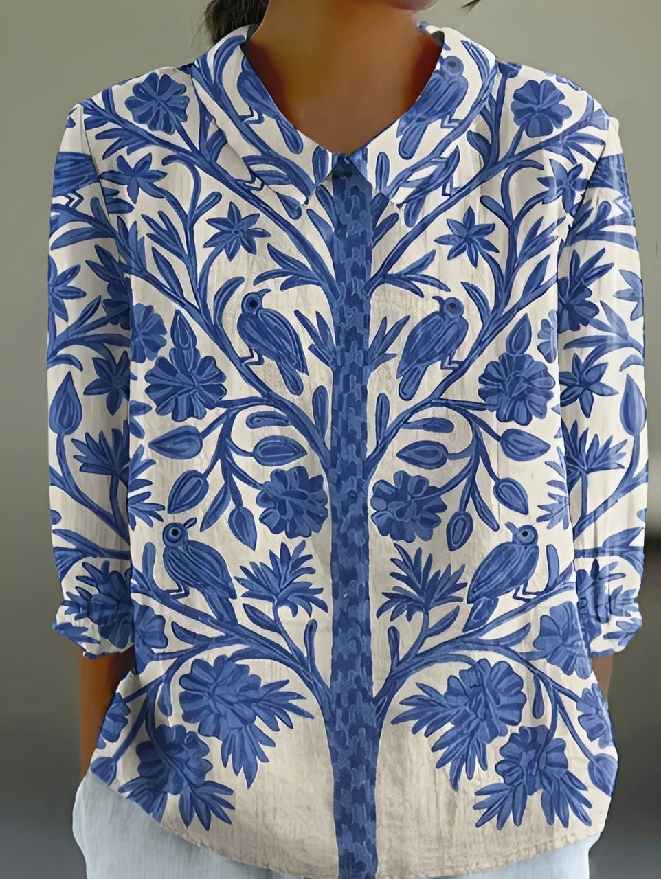 Alfie - Modisches, locker geschnittenes Damen-Shirt mit Print