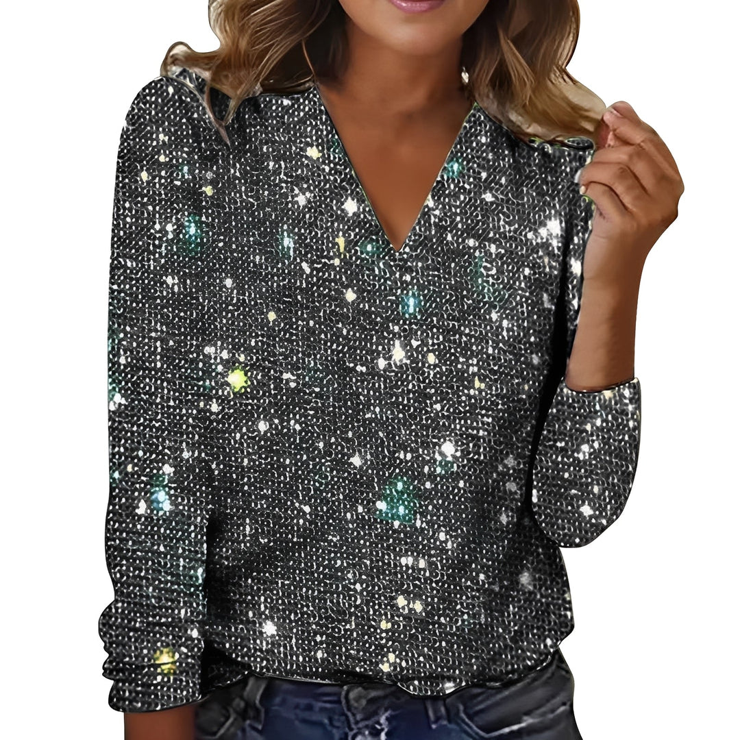 Caroline - Elegante, glitzernde Bluse für Damen