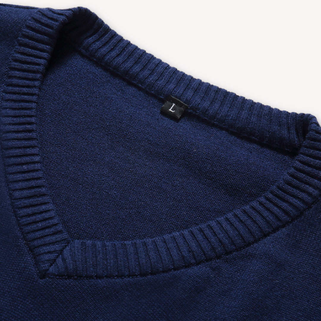 V Ausschnitt Pullover | Schmaler Schnitt für Business und Alltag