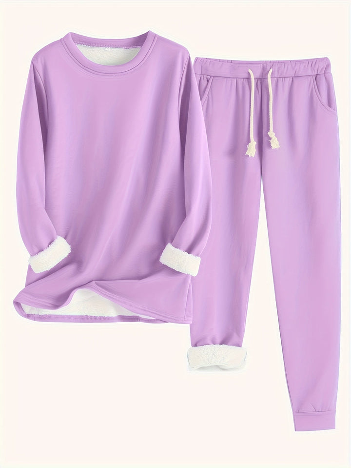 Elfriede | Damen Lässiges Winter-Loungewear-Set