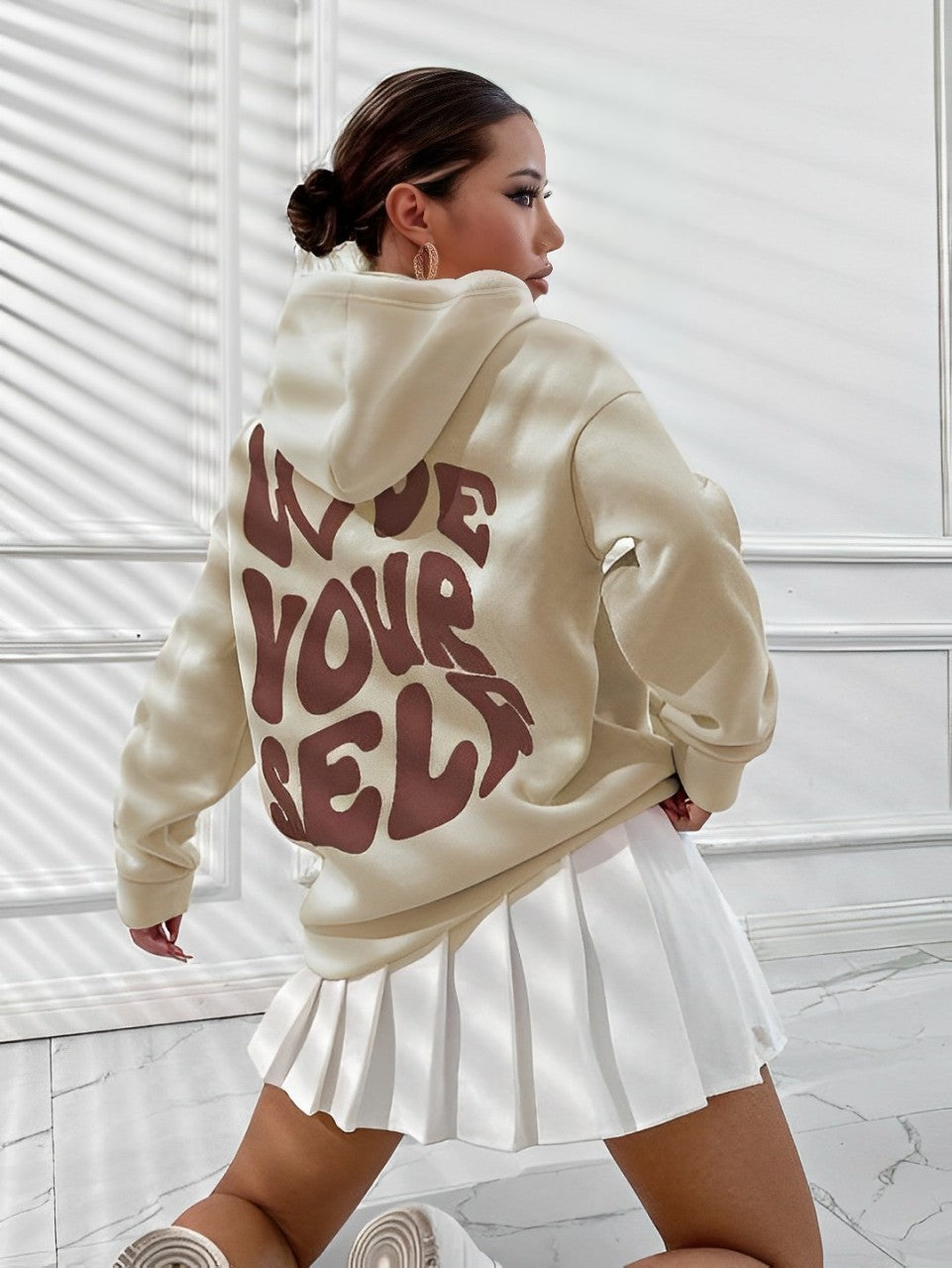 Daria – Gemusterter Hoodie mit hohem Tragekomfort