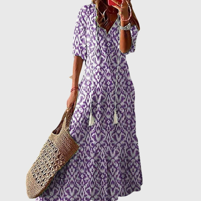 Boho-Vintage-Sommerkleid für Damen