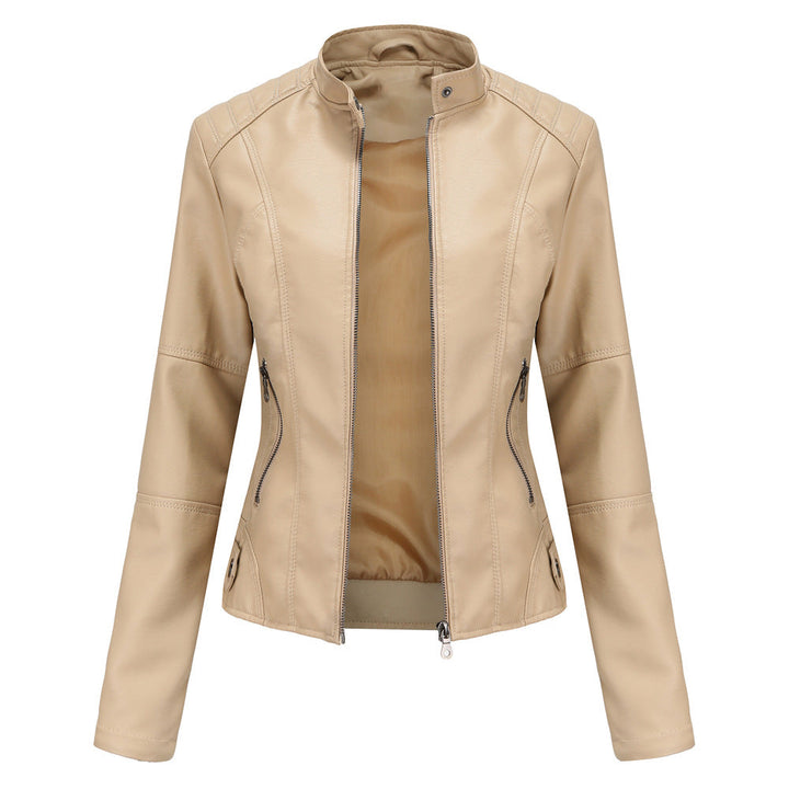 Claudia – Bikerjacke mit Stehkragen