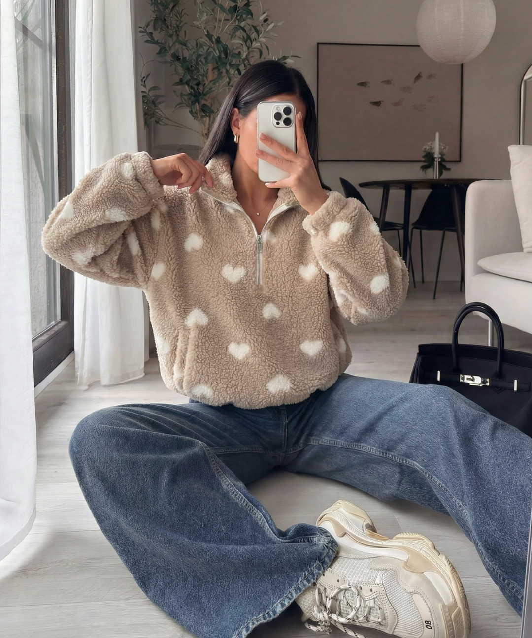 Teddyfell Zip Pullover Livia Beige Creme Ladypolitan ♡