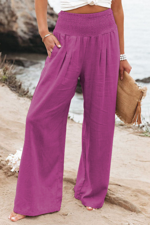 Daniela – Women Pocketed Smocked Pants - Image 23