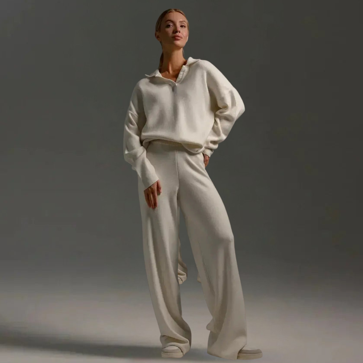 Damen-Loungewear-Set | Weite Hosenbeine