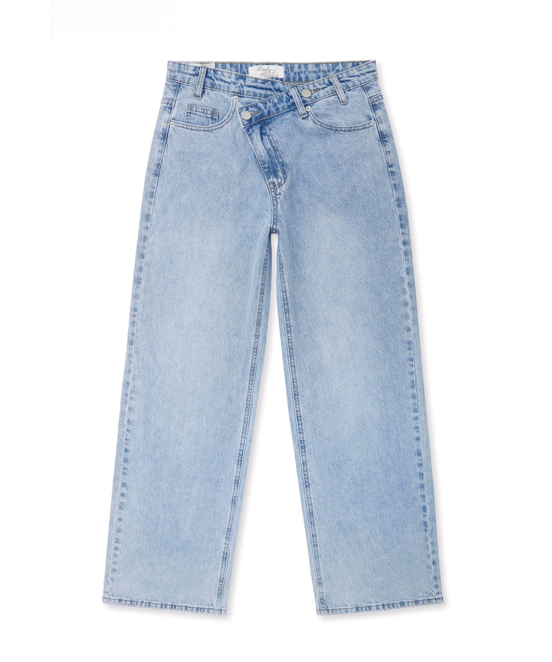 Stretch Straight Leg Jeans Galia Hellblau Ladypolitan ♡