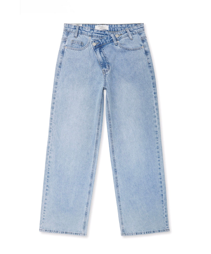 Stretch Straight Leg Jeans Galia Hellblau Ladypolitan ♡