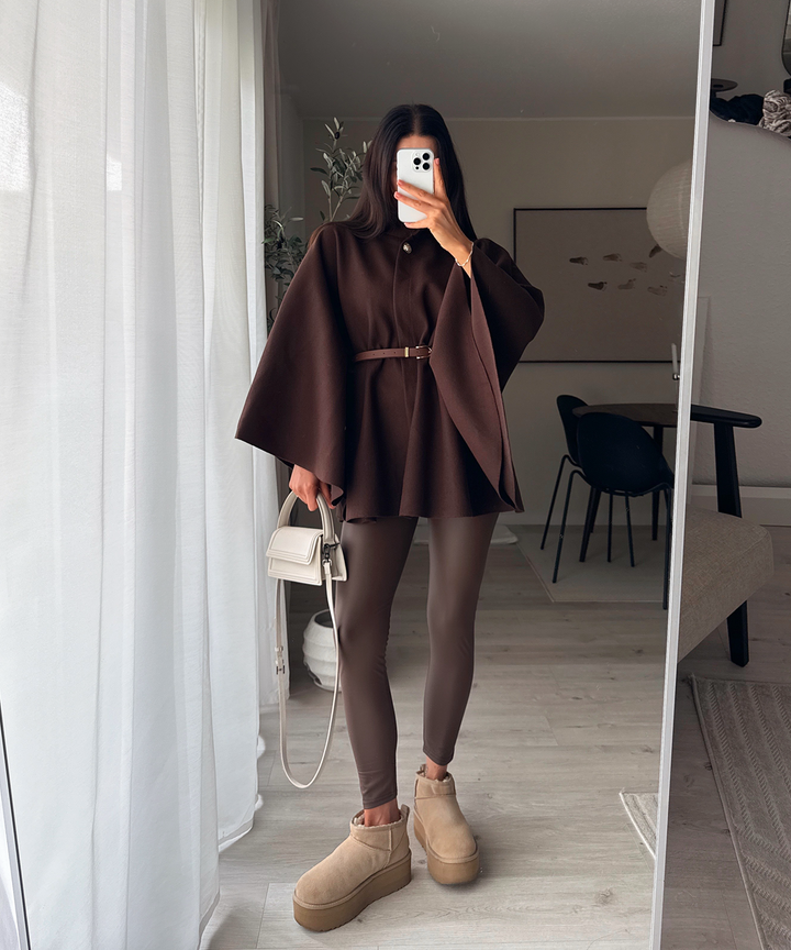 Lederleggings Ksenia Dunkelbraun