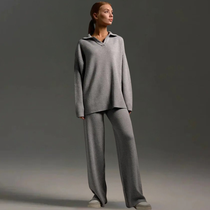 Damen-Loungewear-Set | Weite Hosenbeine